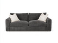 Divano a due posti-Tessuto-190x90x85 cm-Grigio-Stile moderno