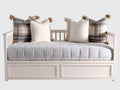 Divano letto-Legno Tessuto-200x90x80 cm-Bianco-Stile moderno