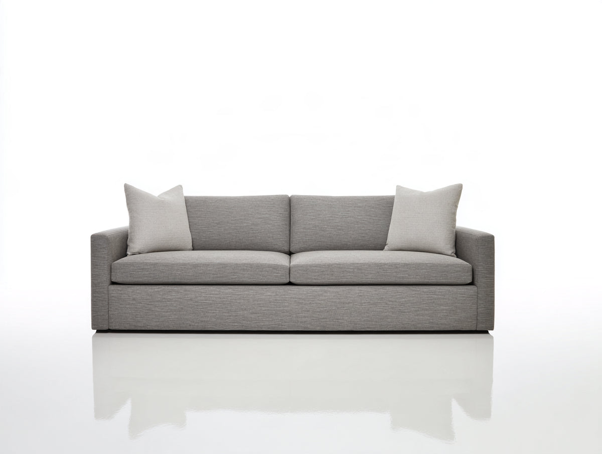 Divano a due posti-Tessuto-190x90x85 cm-Grigio-Stile moderno