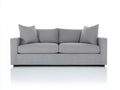 Divano a due posti-Tessuto-190x90x85 cm-Grigio chiaro-Stile moderno