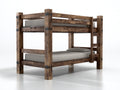 Letti a castello-Legno massello-200x90x170 cm-Marrone-Stile rustico