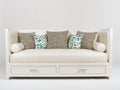 Divano letto-Legno Tessuto-200x90x80 cm-Bianco-Stile moderno