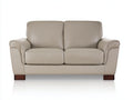 Divano a due posti-Pelle-180x85x85 cm-Beige-Stile moderno