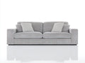 Divano a due posti-Tessuto-190x90x85 cm-Grigio-Stile moderno