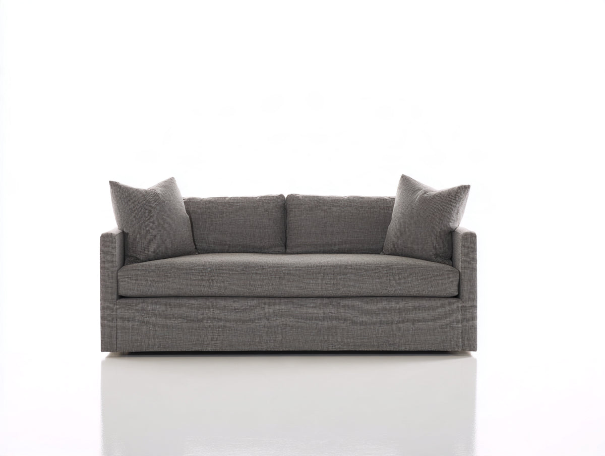 Divano a due posti-Tessuto-190x90x85 cm-Grigio-Stile moderno