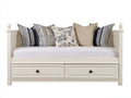 Divano letto-Legno Tessuto-200x90x80 cm-Bianco-Stile classico