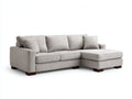 Divano angolare-Tessuto-Legno-330x180x85 cm-Beige-Stile moderno